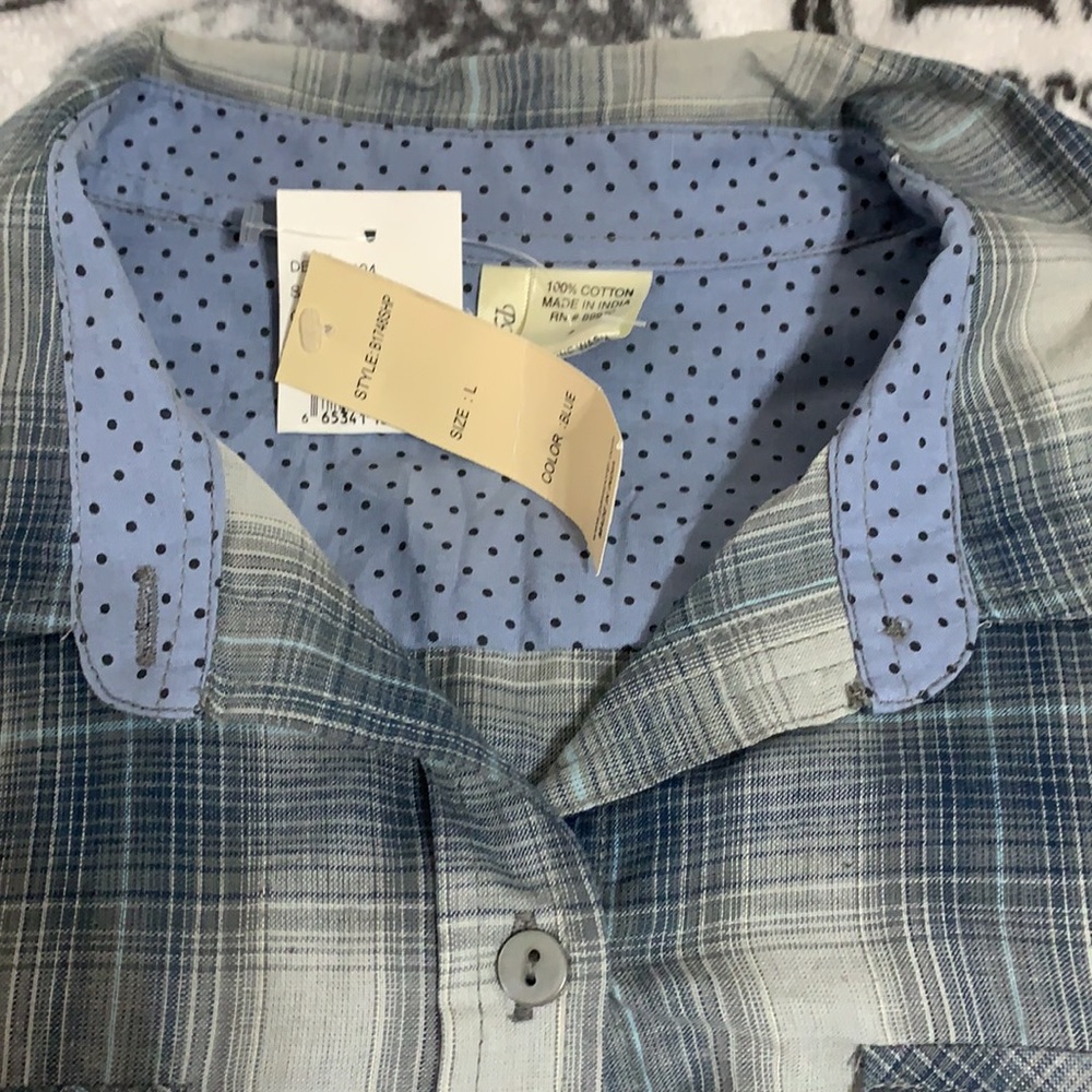 Blue Lightweight Women’s Plaid Shirt